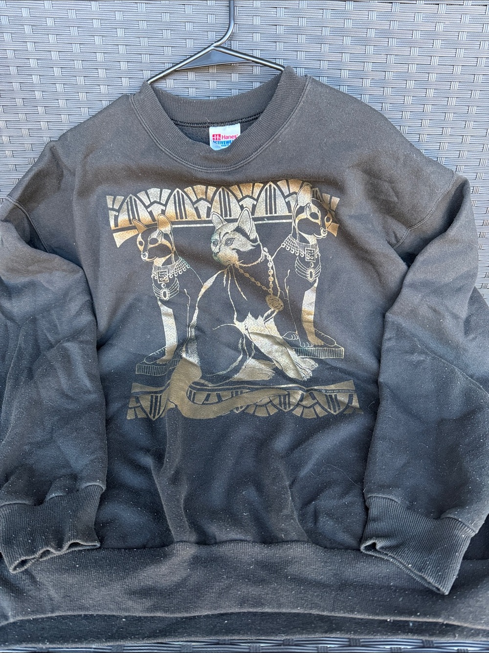 Vintage Hanes sweatshirt with gold design